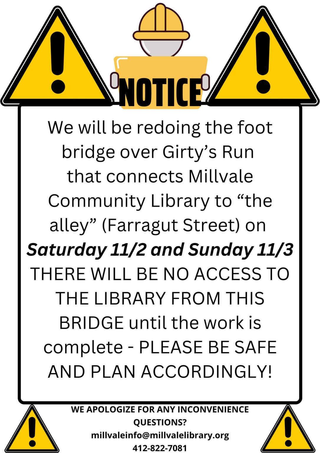 Copy of Notice Under Construction Tape Sign Yellow Poster